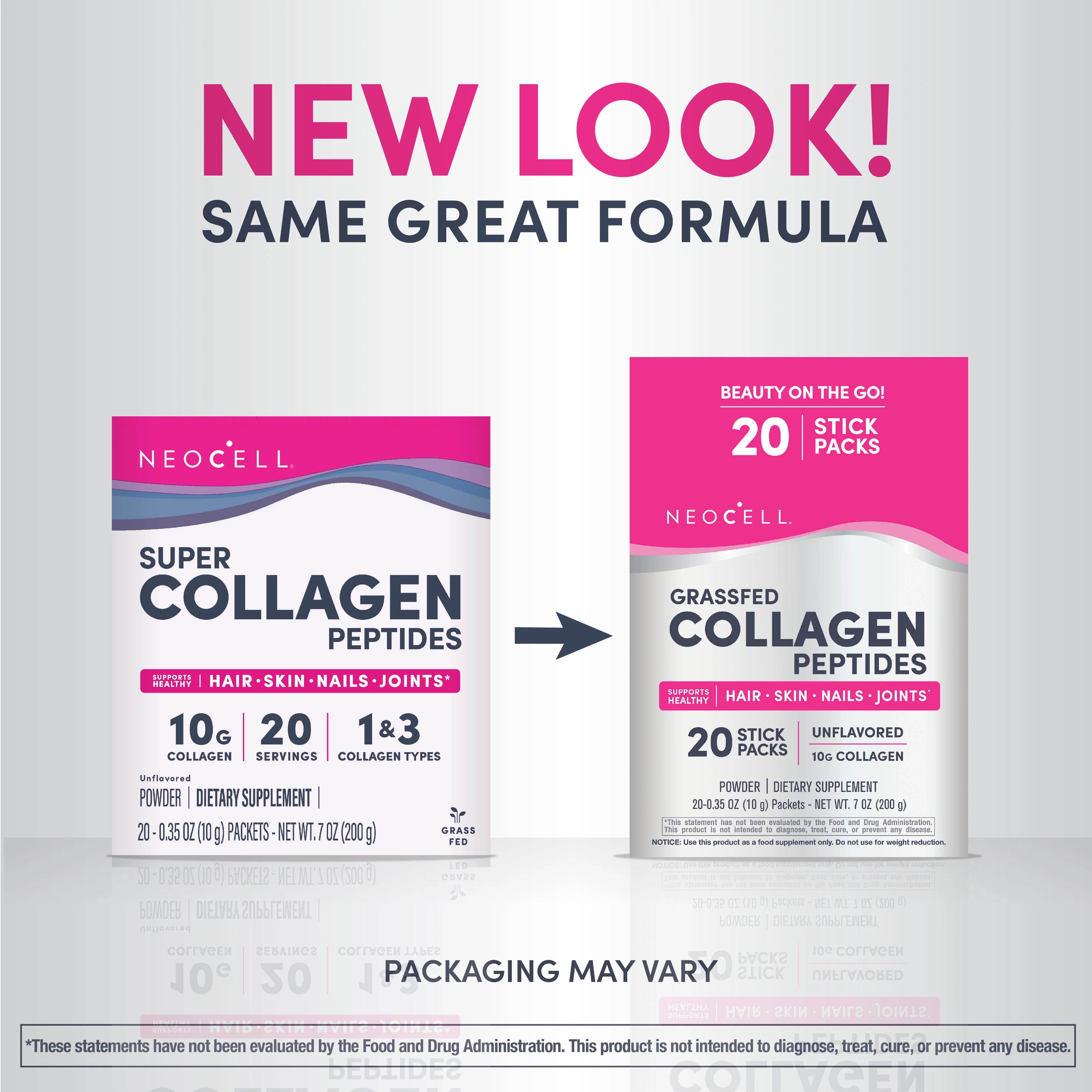 Collagen Peptides 10 gram Stick Packs, 20 Stick Packs - Image 4