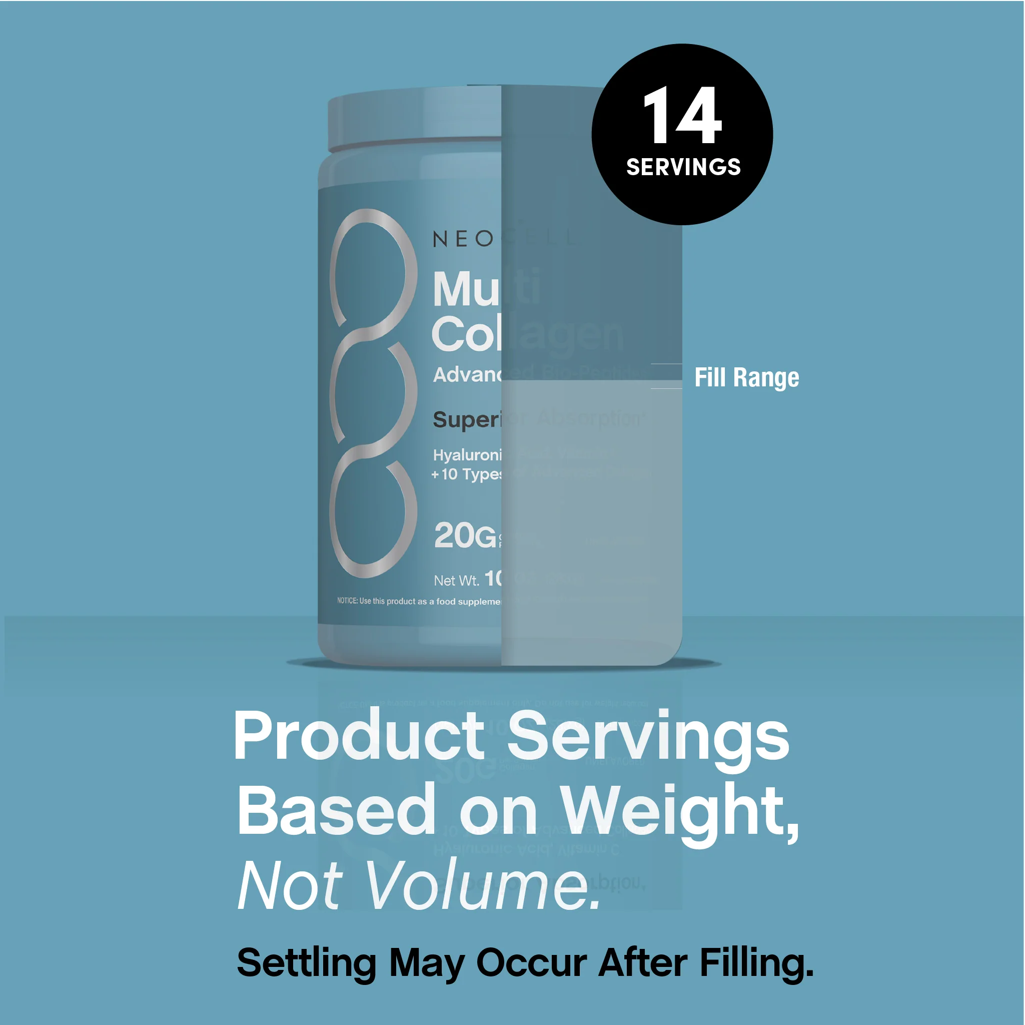 Multi Collagen Advanced Bio-Peptides, 10 oz (283 g) Powder - Image 9