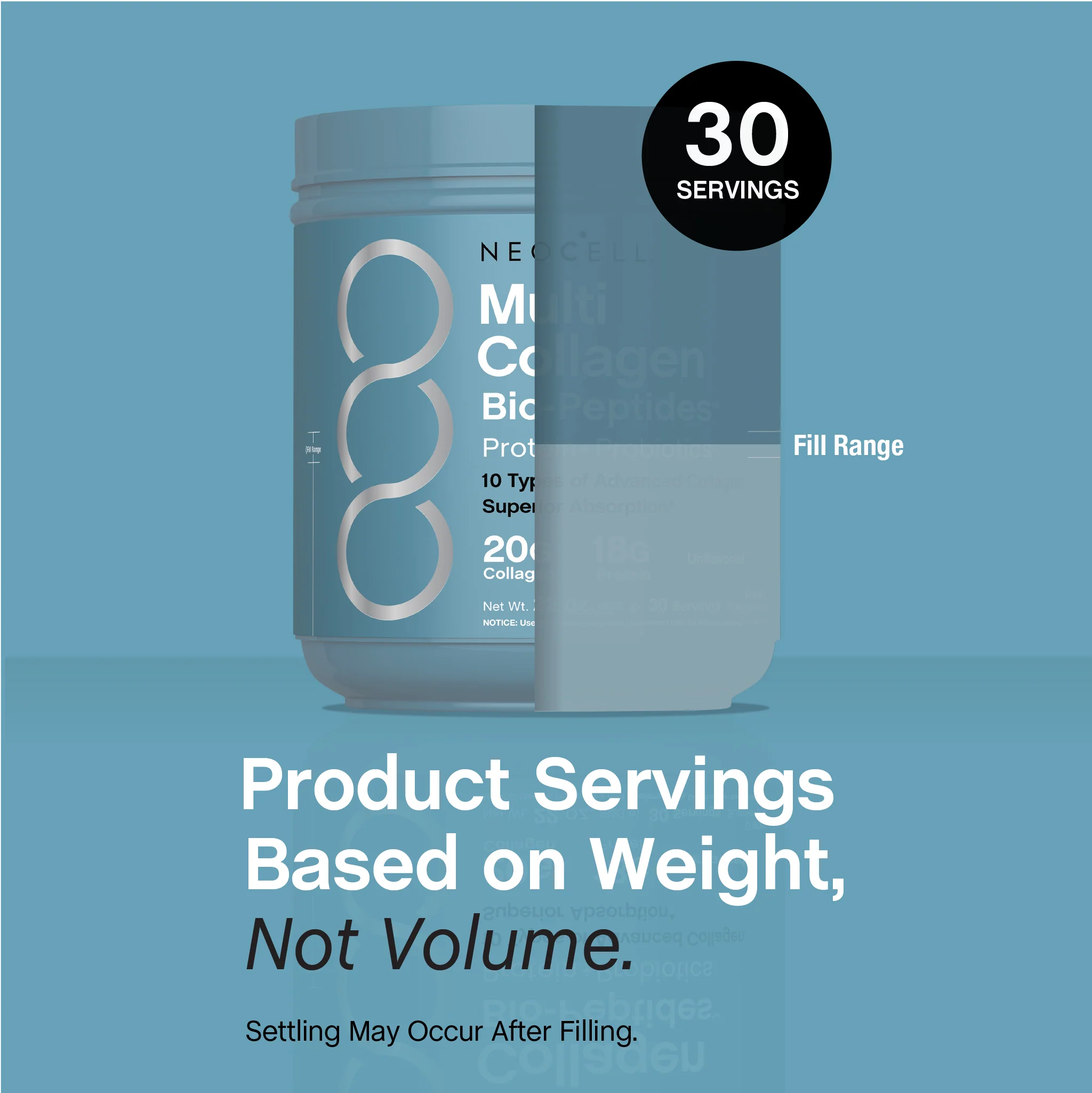 Multi Collagen Advanced Bio-Peptides, 22 oz (623 g) Powder - Image 8